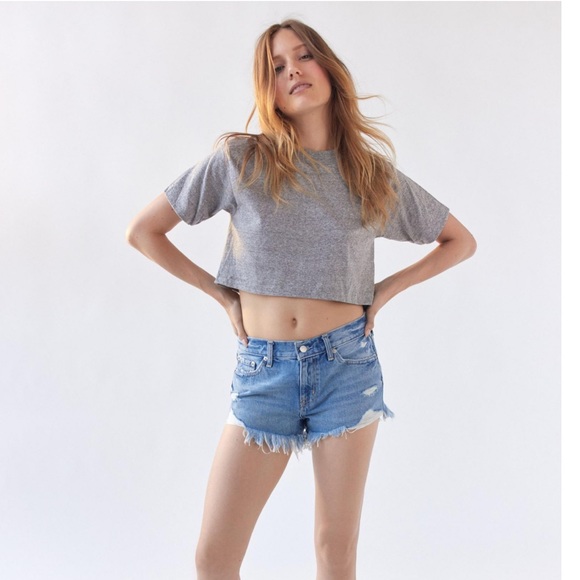 NWOT Urban Outfitters Pistola Gigi Low-Rise Cutoff Denim Shorts - Picture 3 of 5